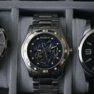 Armitron Men's Silver Bracelet Automatic Watch